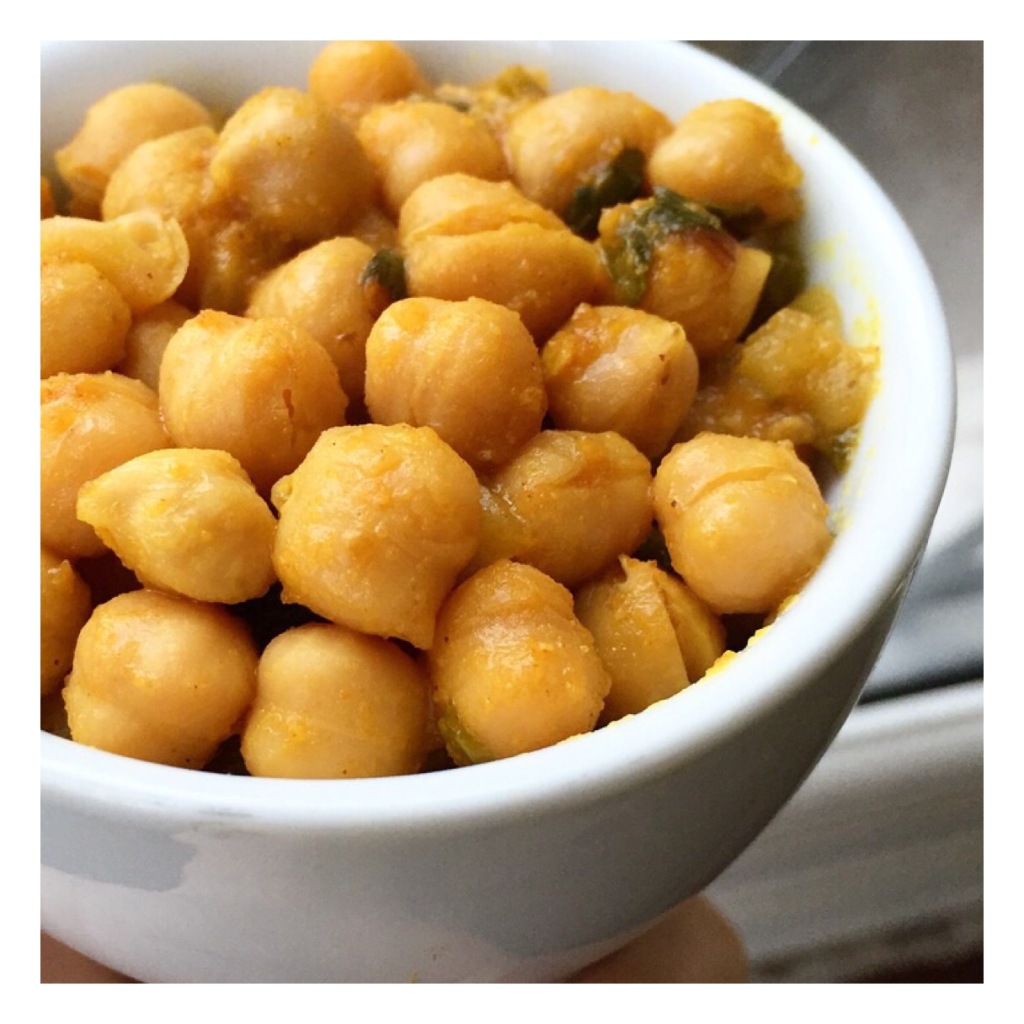 Spicy chickpeas with mint